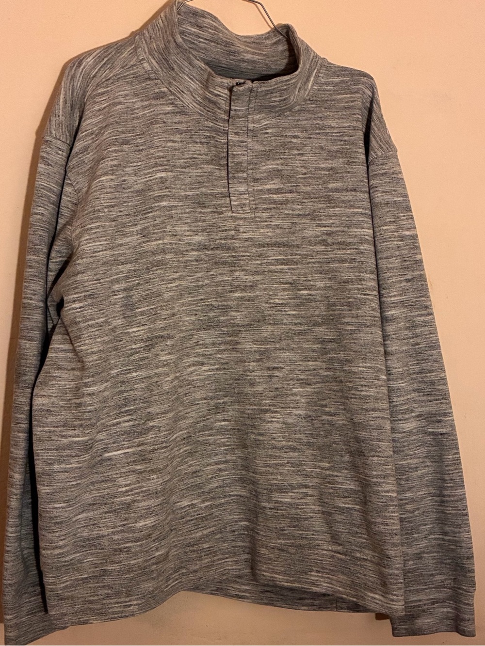 Nordstrom Gray Heather Quarter-Zip Pullover